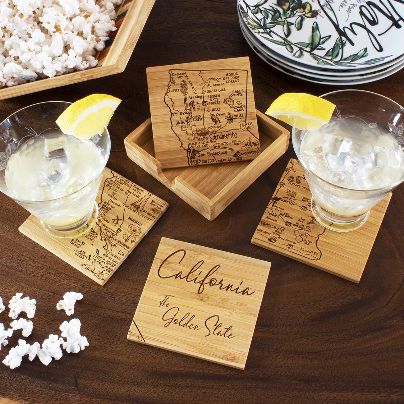 California Puzzle Coaster Set 5