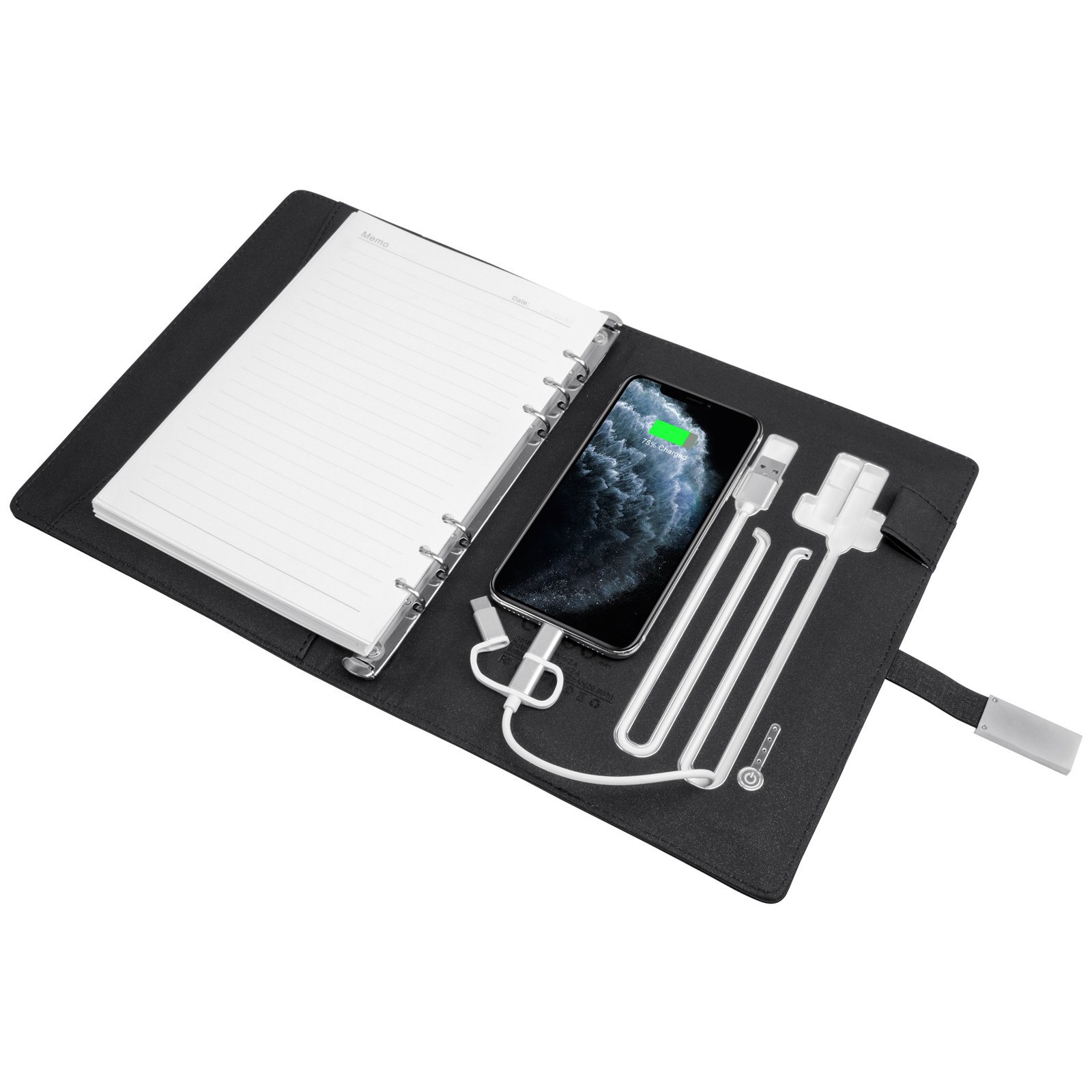 Padfolio with Power Bank (8000 mAh) & USB Drive (16 GB) 3