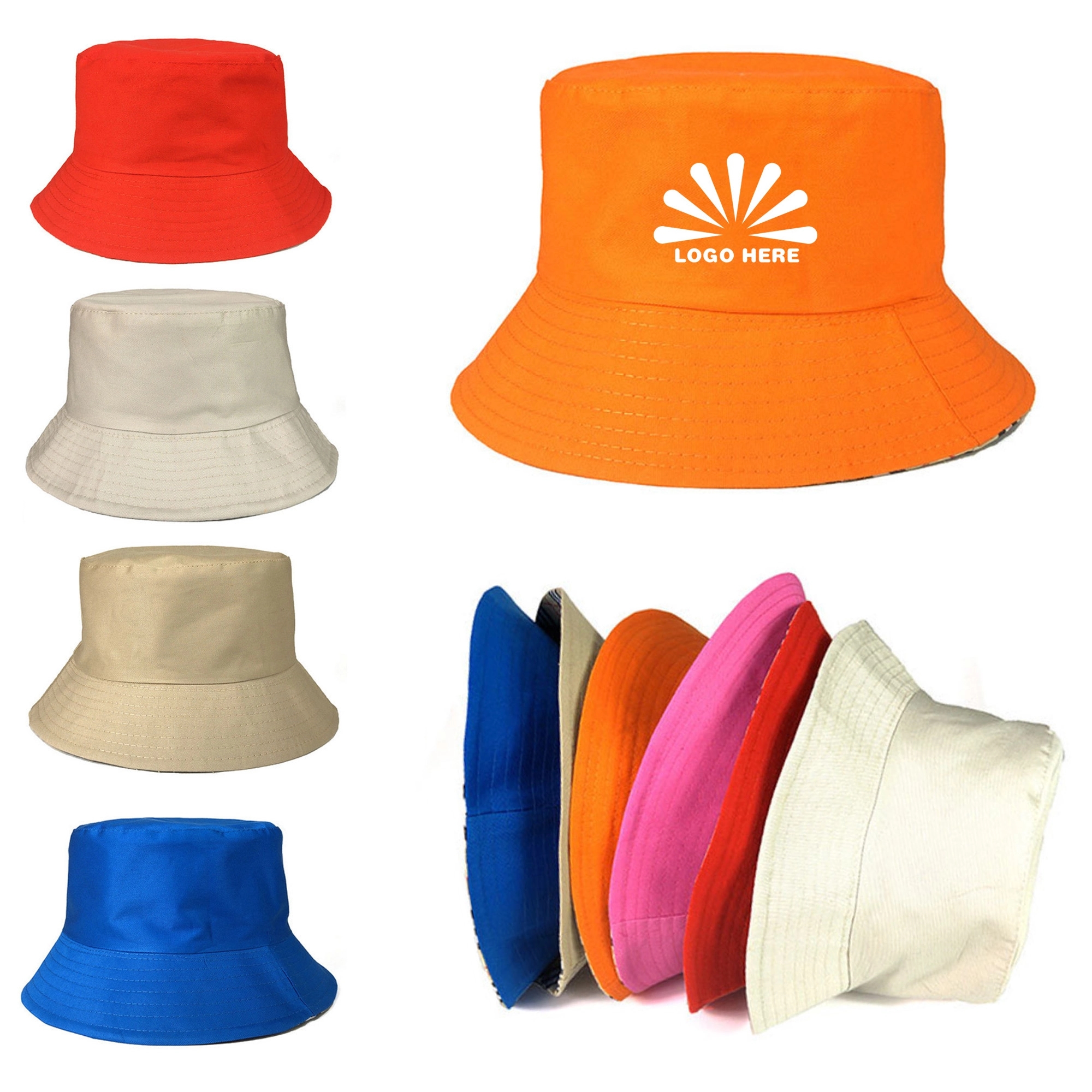 100% Cotton Fisherman Bucket Hat MOQ50pcs 1