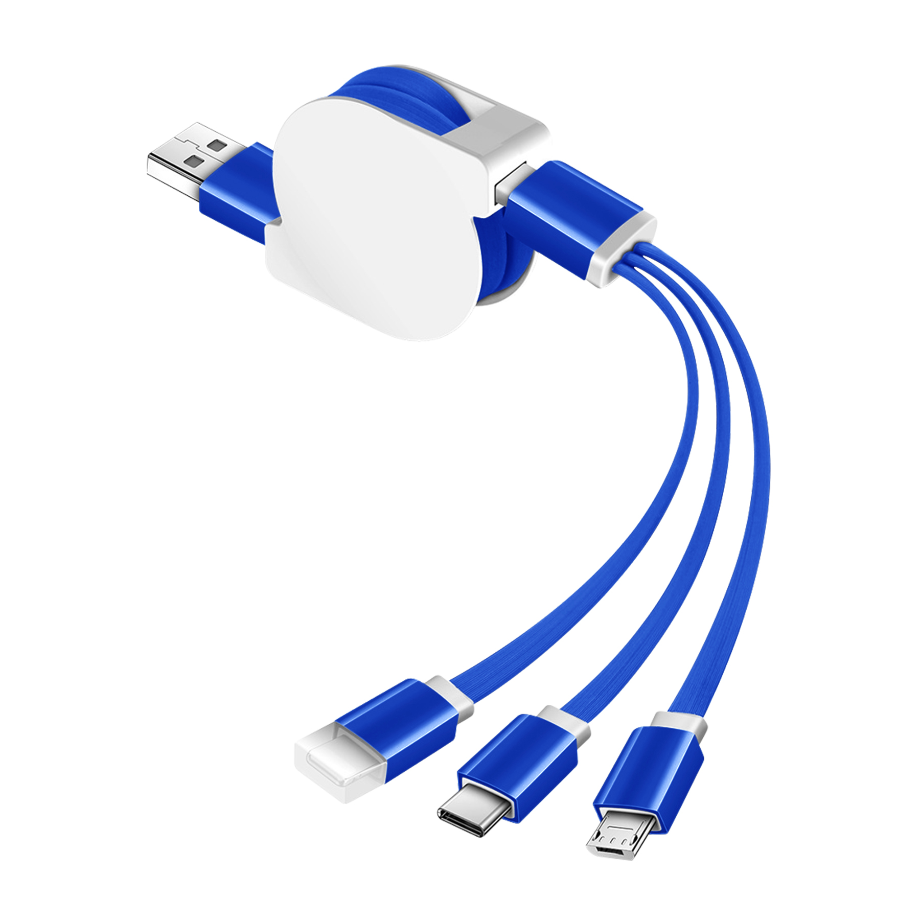 Retractable 3-In-1 Charging Cable 3