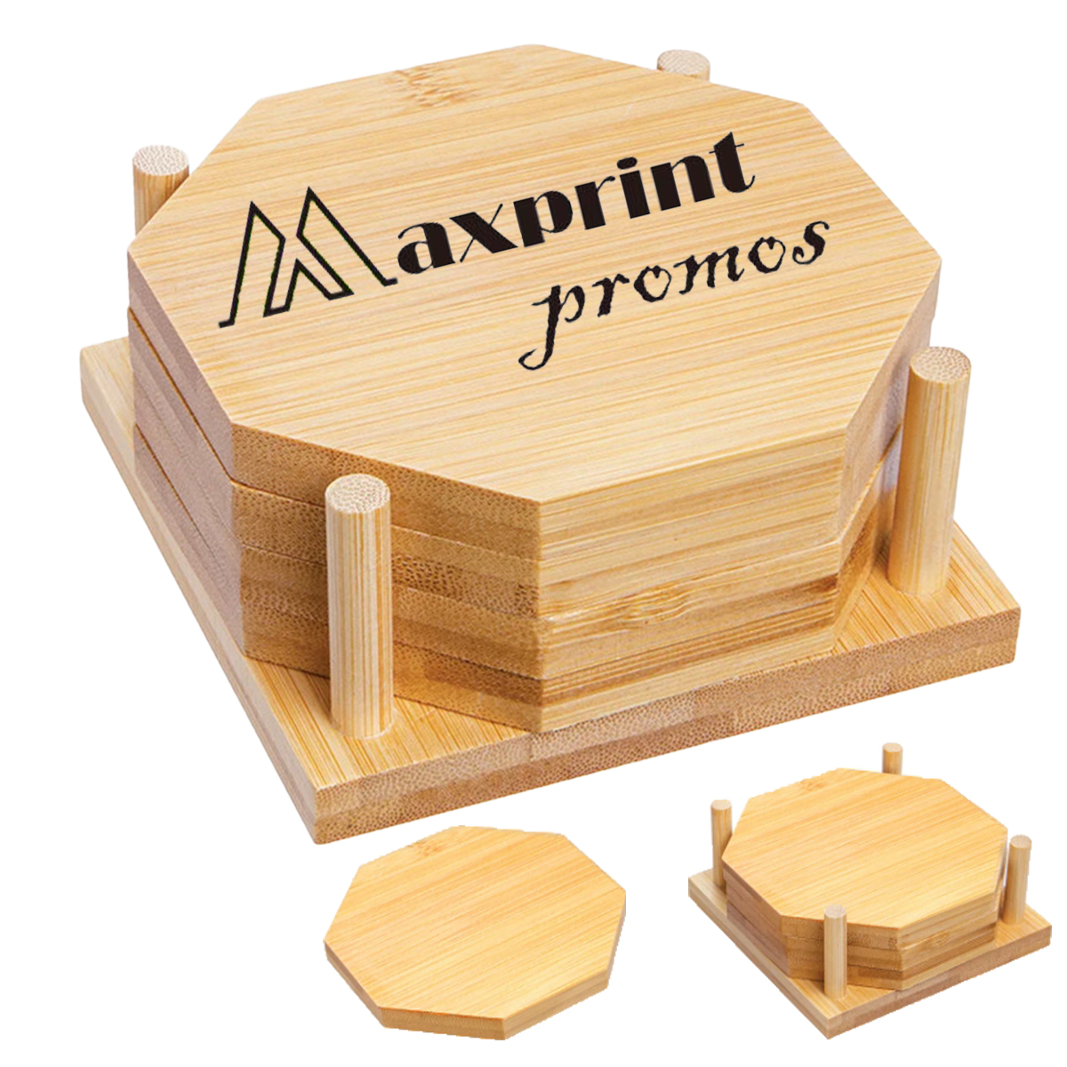 Bamboo Coaster Set 1