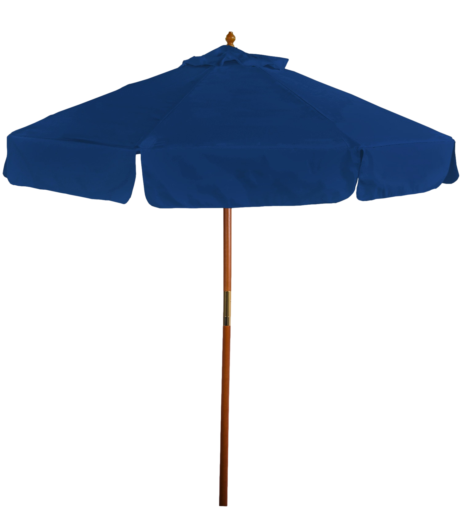 7' Wooden Market Umbrella with Valence 1
