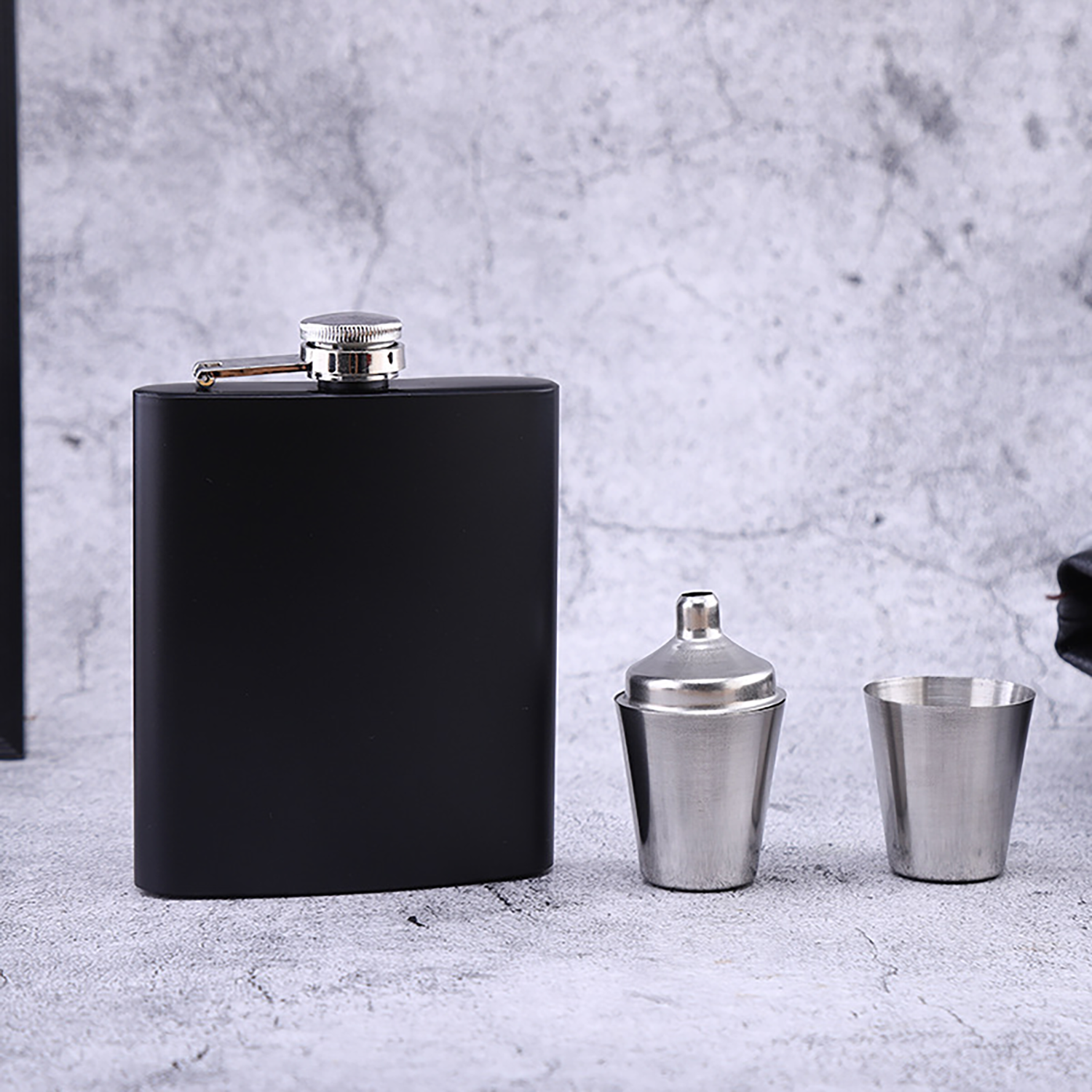 Flask Shot Glass and Funnel Gift Set 2