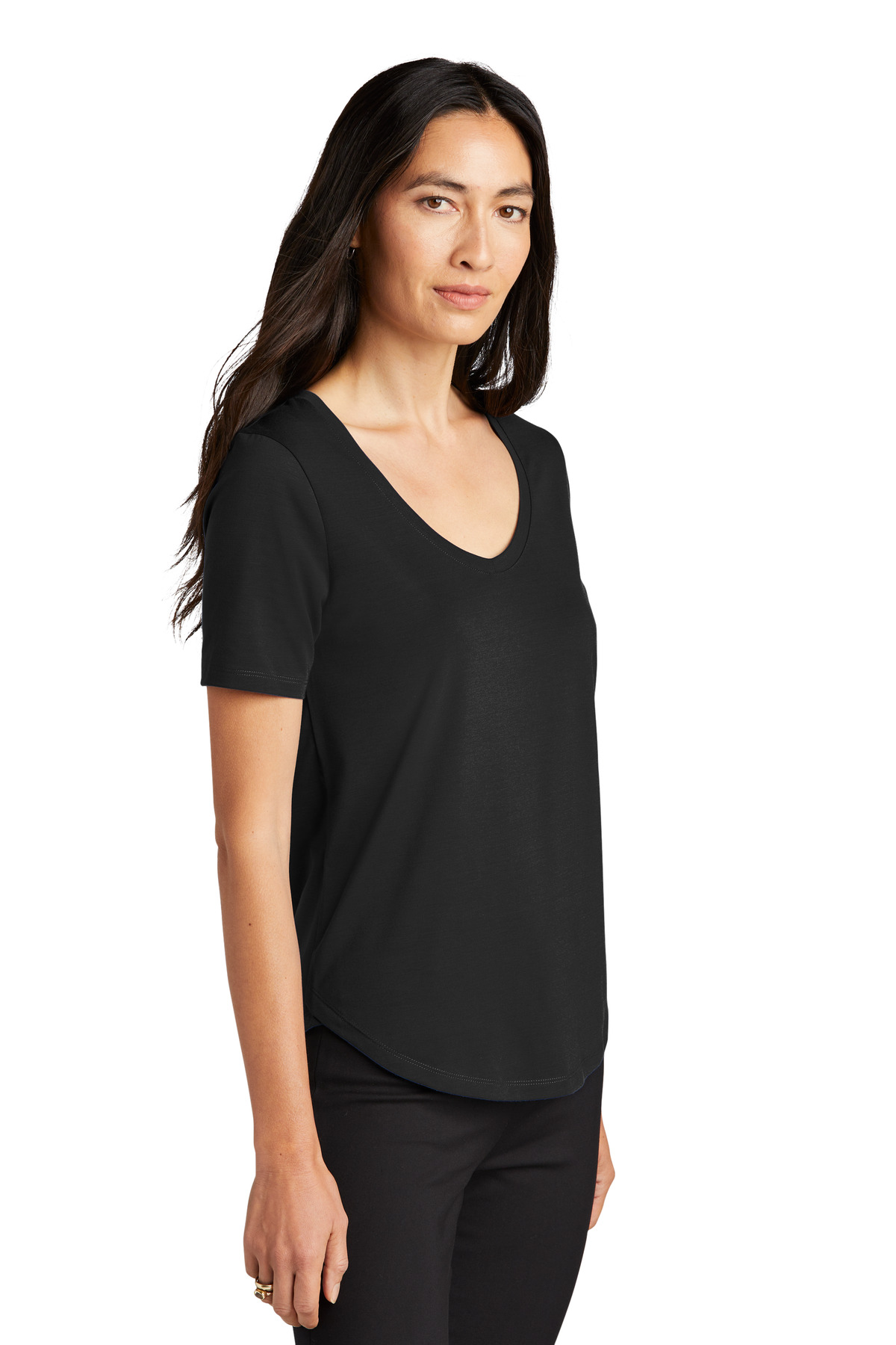 Mercer+Mettle Women's Stretch Jersey Relaxed Scoop MM1017 18