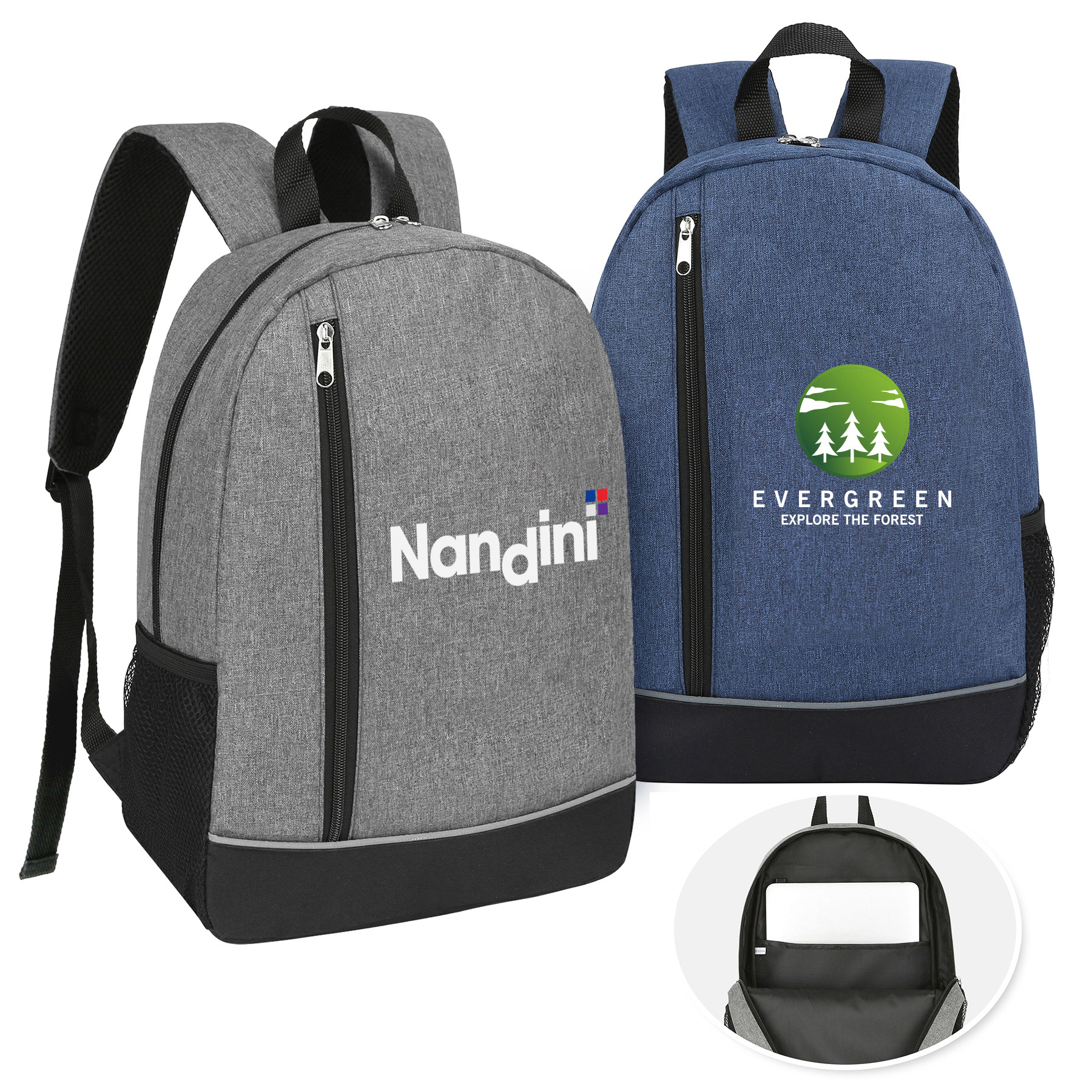 Two-Tone Heathered Urban Backpack 2