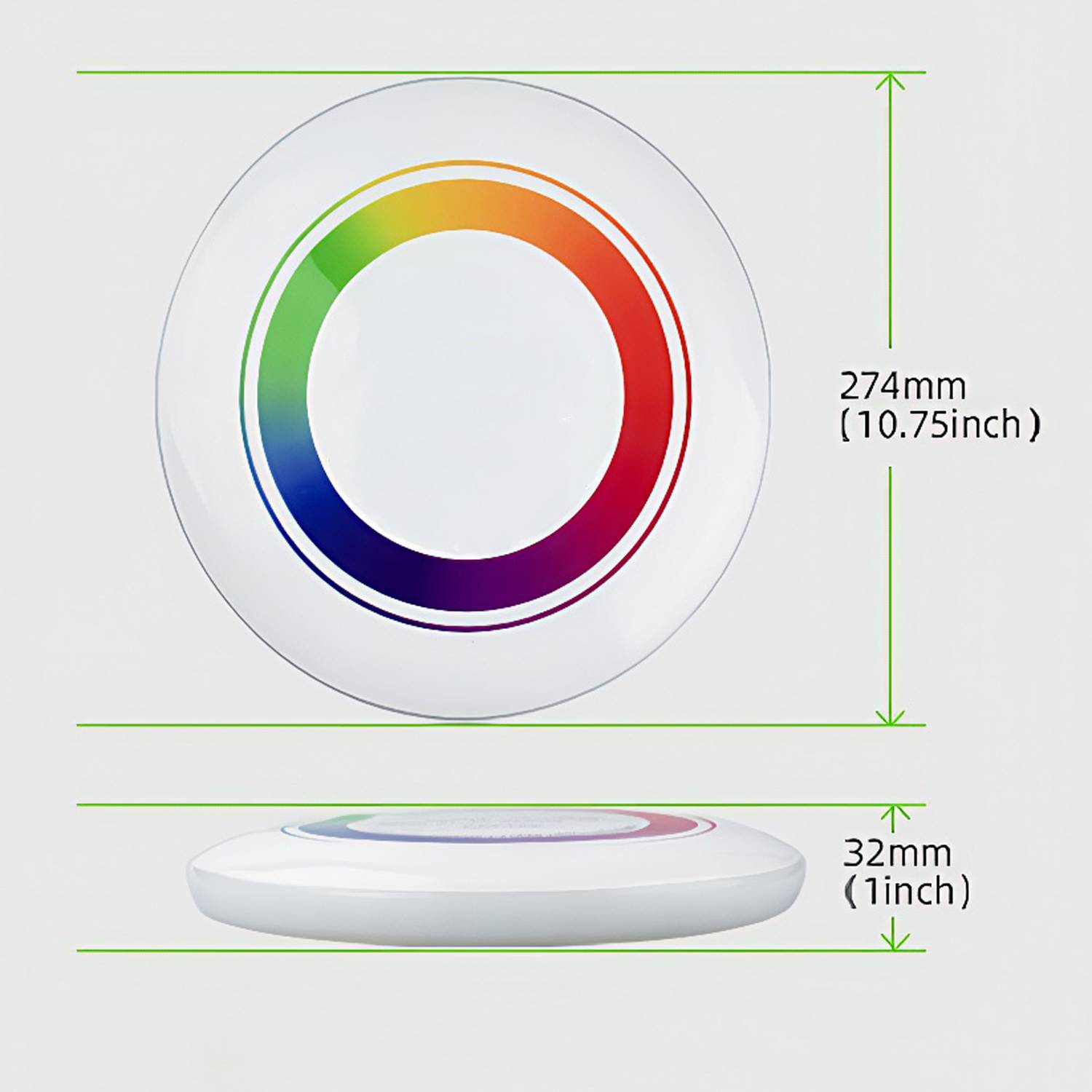 Adjustable Rechargeable LED Light Up Flying Disc 4