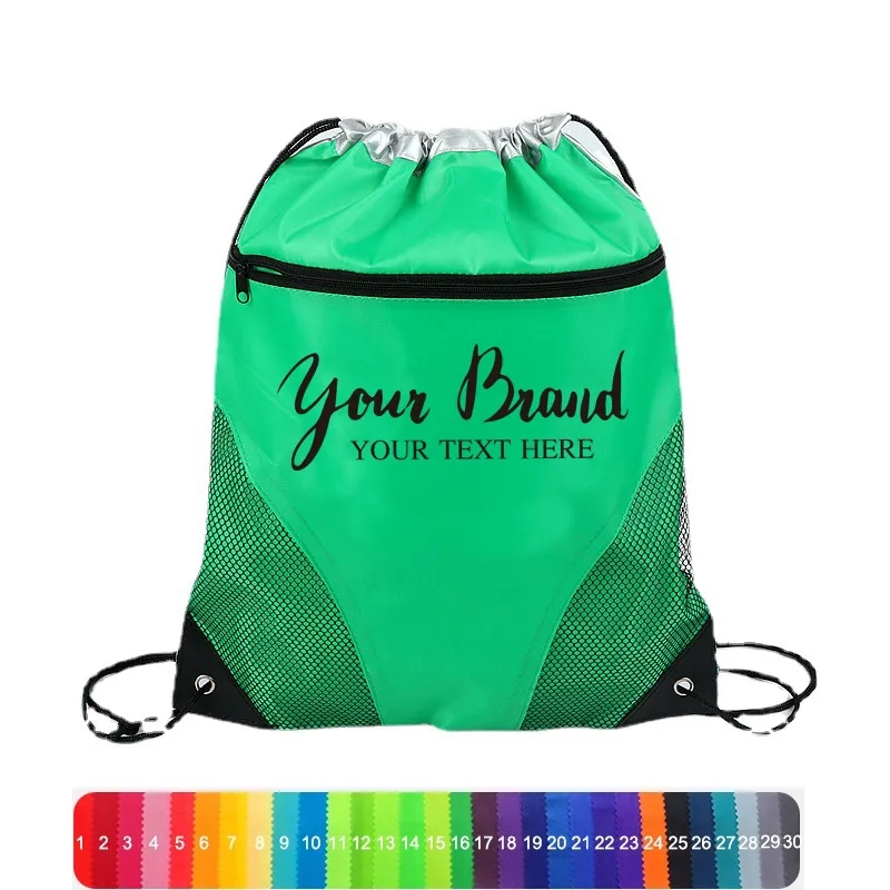 Mesh Drawstring Backpack 1