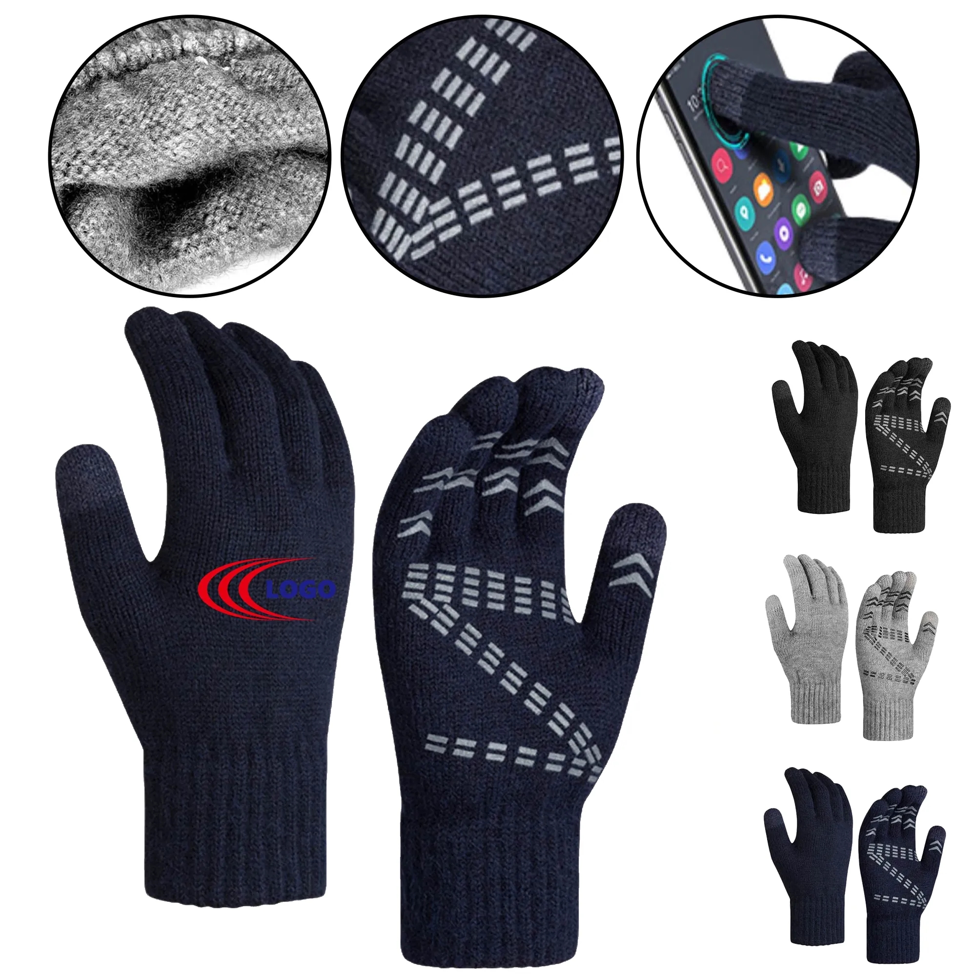 Winter Touch Screen Gloves With Soft Lining 3