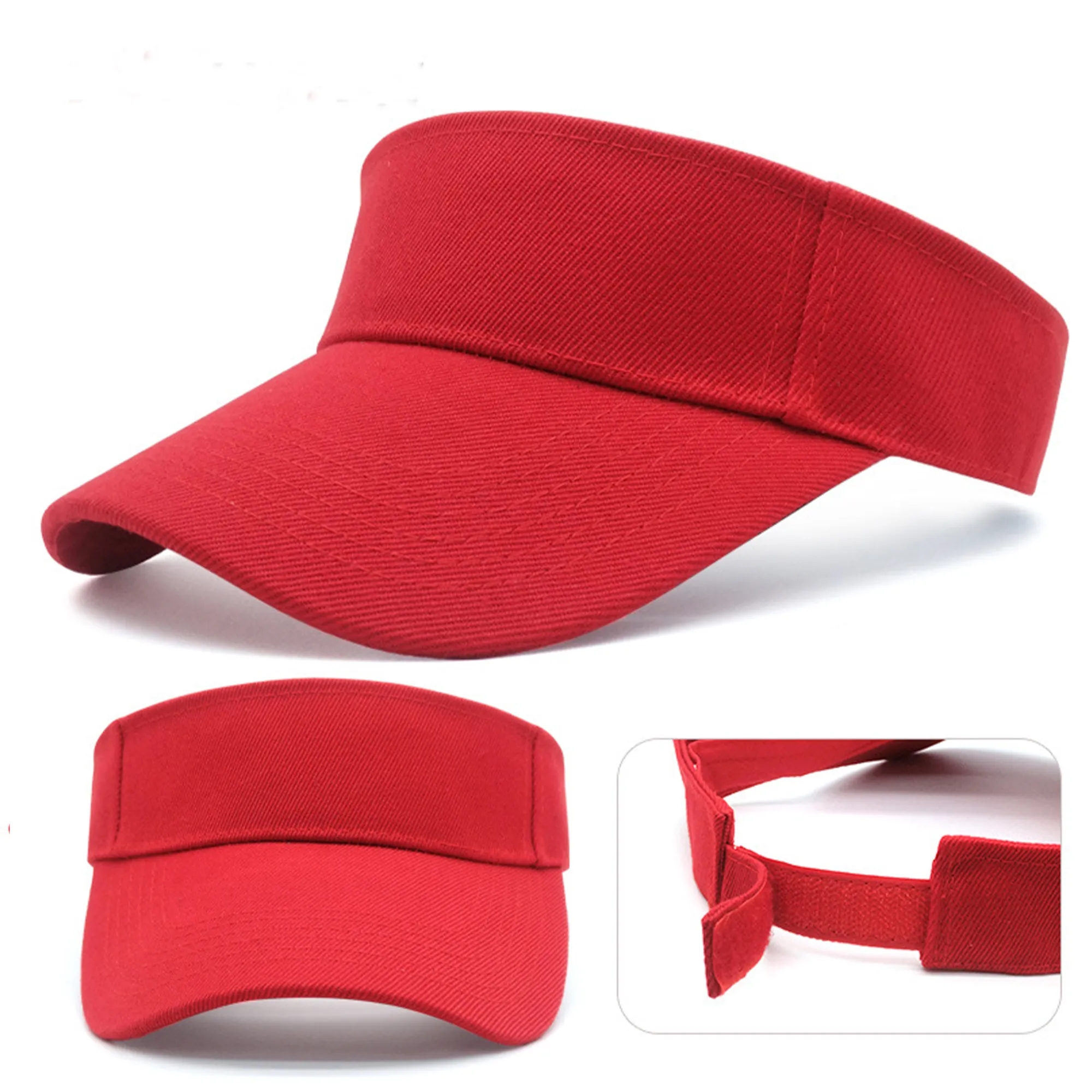 Sports Sun Visor Hats Cotton Twill Ball Adjustable Caps 2