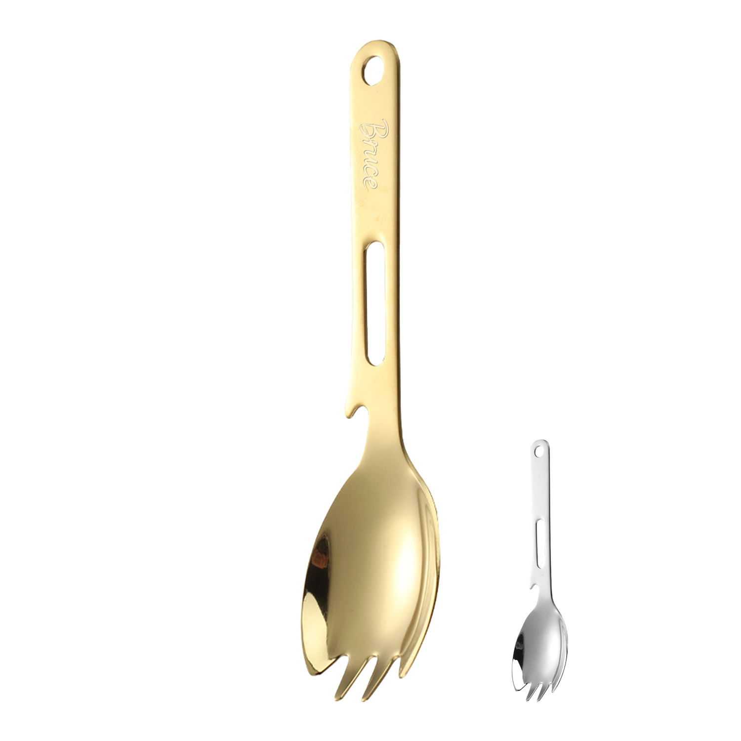 4 in 1 Stainless Steel Spork Spoon Fork 4