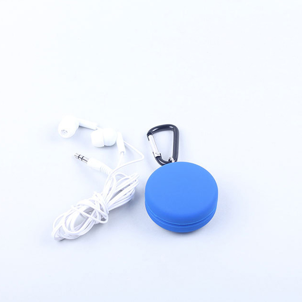 Silicon key chain earbuds case 6