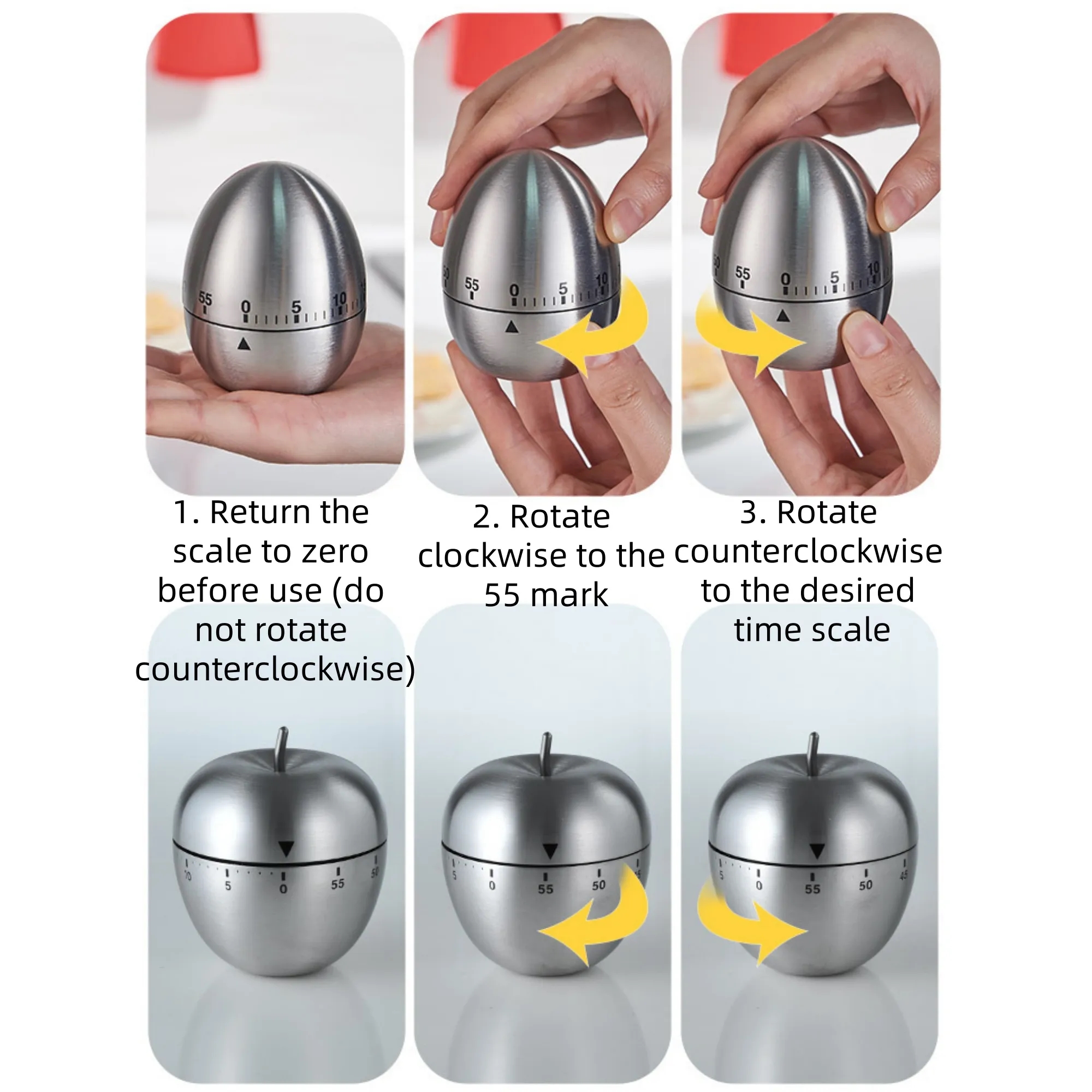 Stainless Steel Mechanical Timer 3