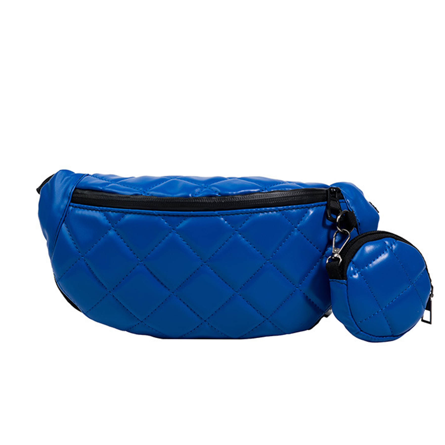PU Simple and stylish rhombus one-shoulder dumpling bag 3