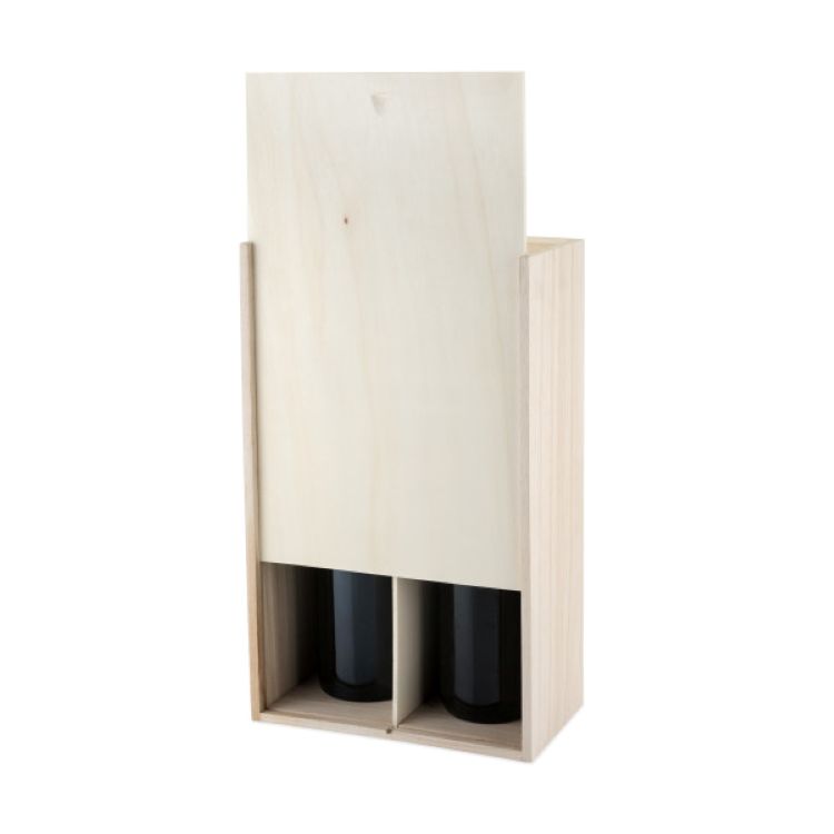 Twine Living® 2-Bottle Paulownia Wood Wine Box 6