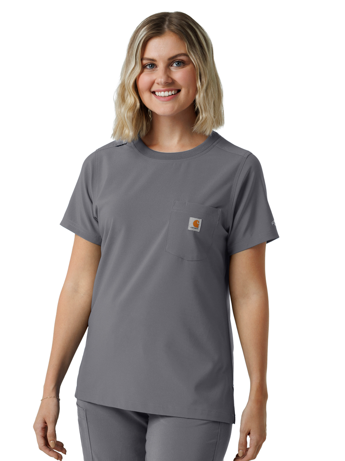 Carhartt Scrubs - Force Cross-Flex - Women's One-Pocket Crew Neck Scrub Top 12