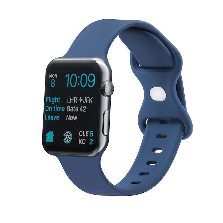 Apple Watch Bands - Abyss Blue Silicone 38mm/40mm/41mm Face 2