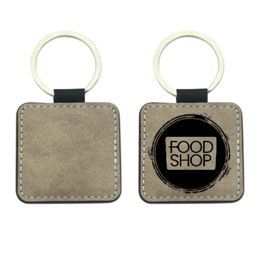 Sublime Square Leather Keychain 2