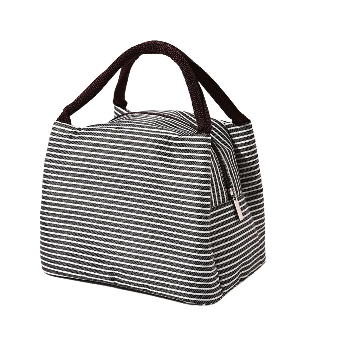 Insulated Lunch Bag with Striped Design 7