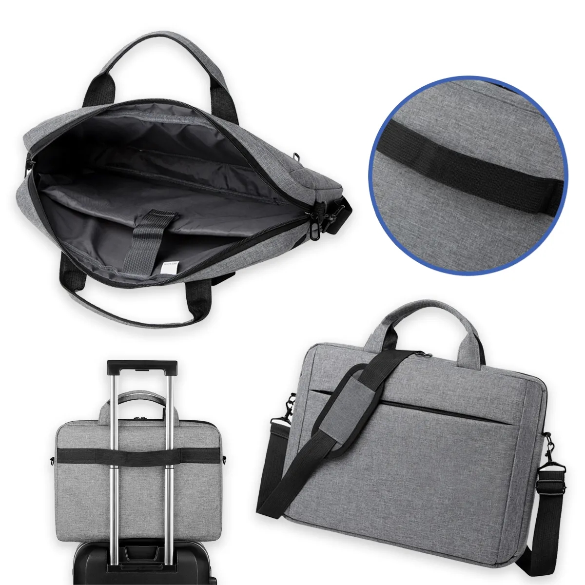 15-Inch Custom Laptop Shoulder Bag with Adjustable Strap 5