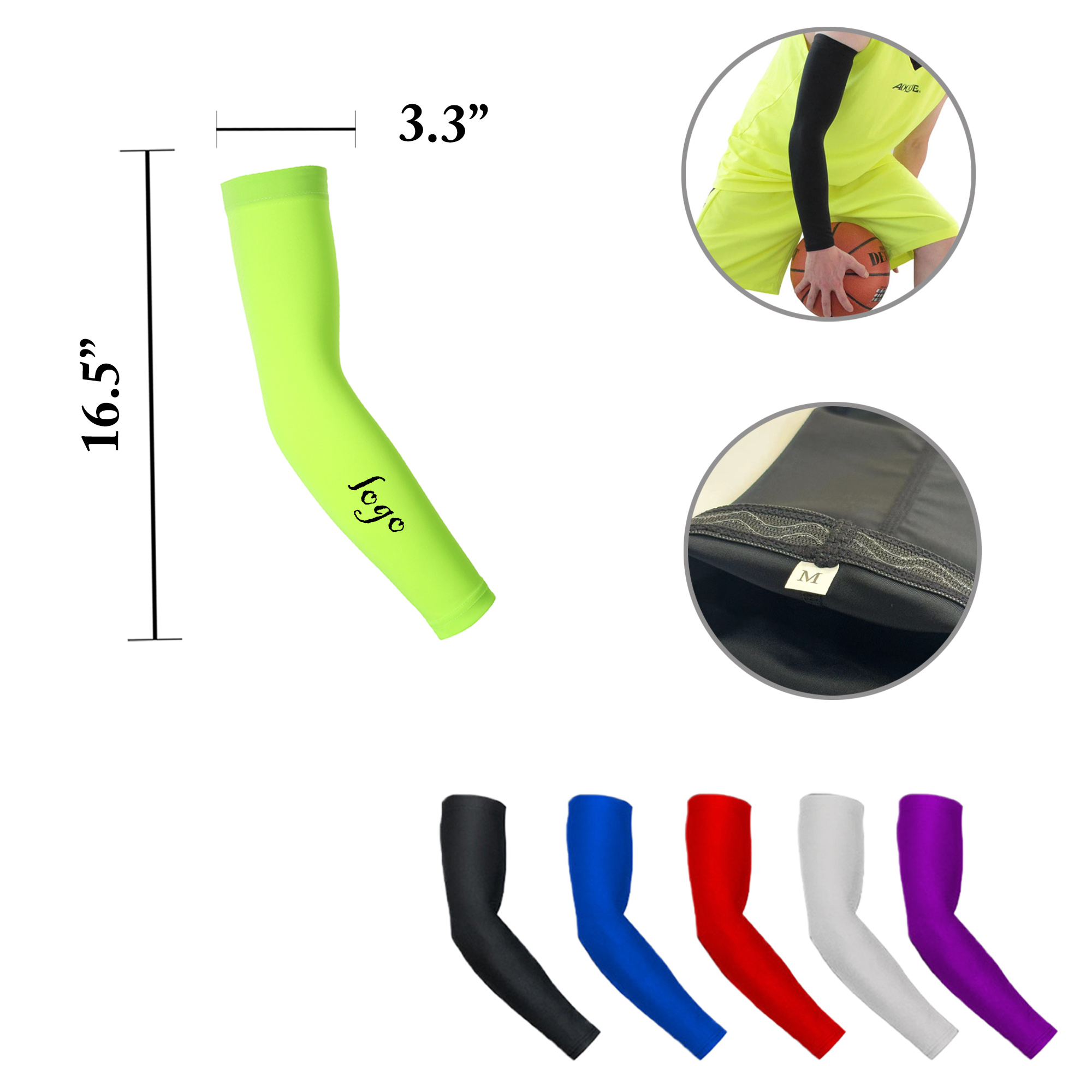 MOQ50 Outdoor Basketball Elbow Arm Sleeve Fitness Gear 2