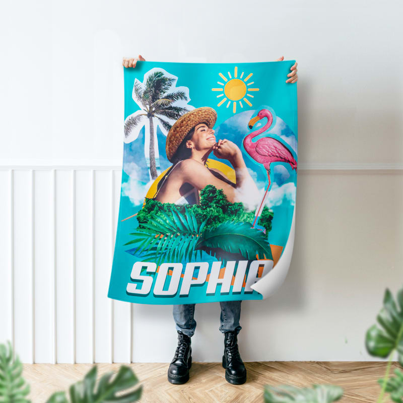 Custom Plush Fleece Photo Blanket 5
