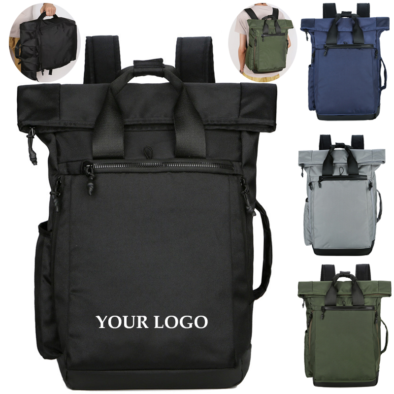 Laptop Backpack Roll Top School Bag for 15.6 Inch Laptop 1