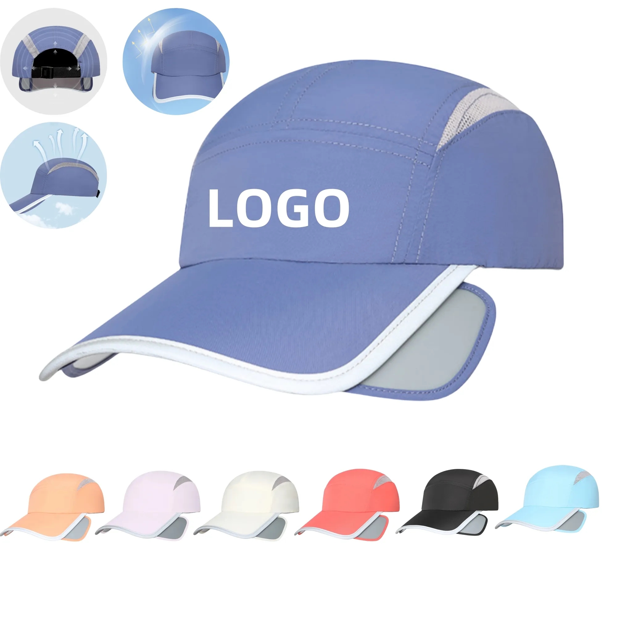 Outdoor Retractable Brim Sun Hat 6