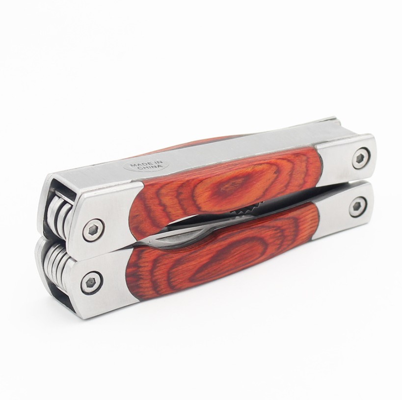 Folding Multi-Tool with Wooden Handle 10