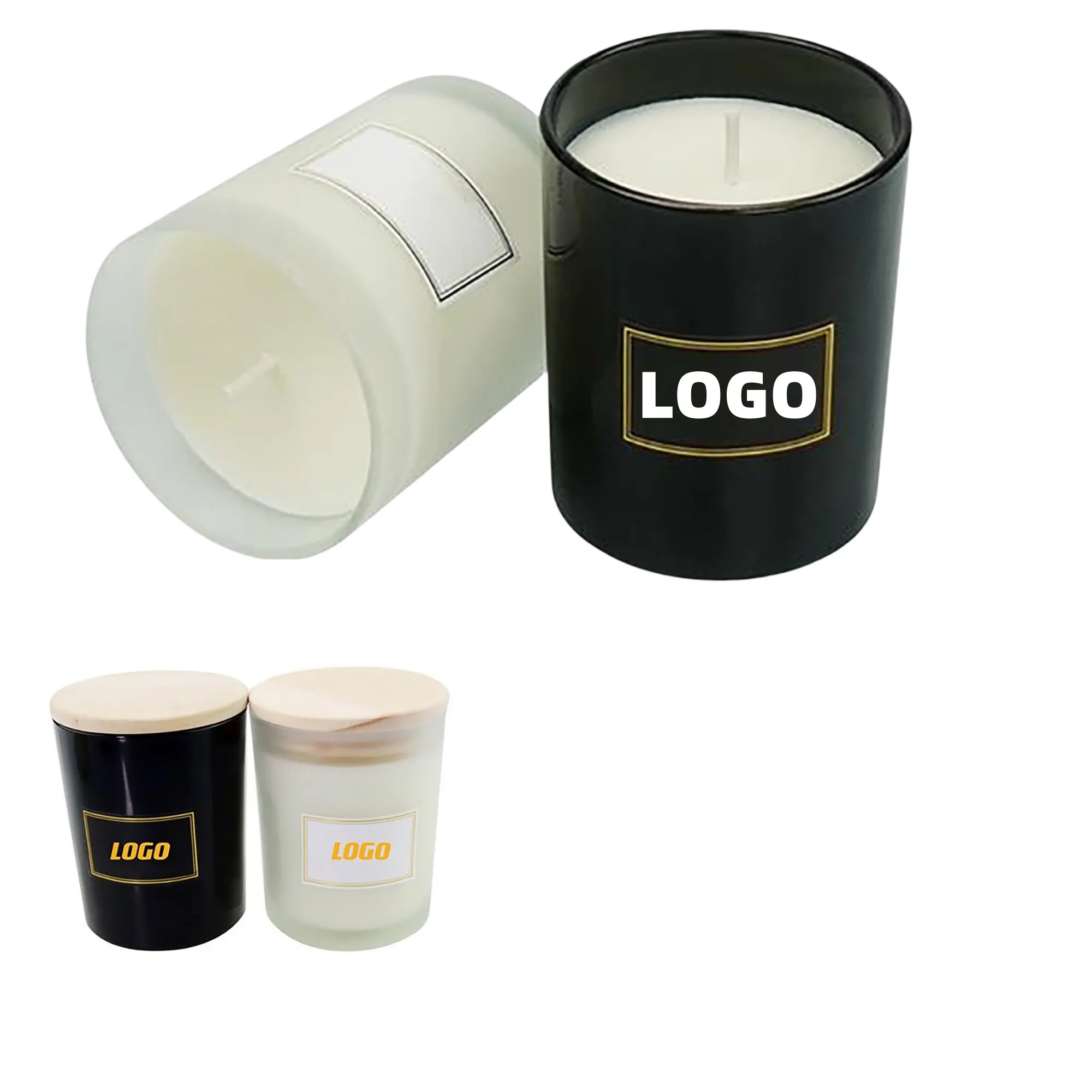 Scented Soy Wax Candle With Cover 1