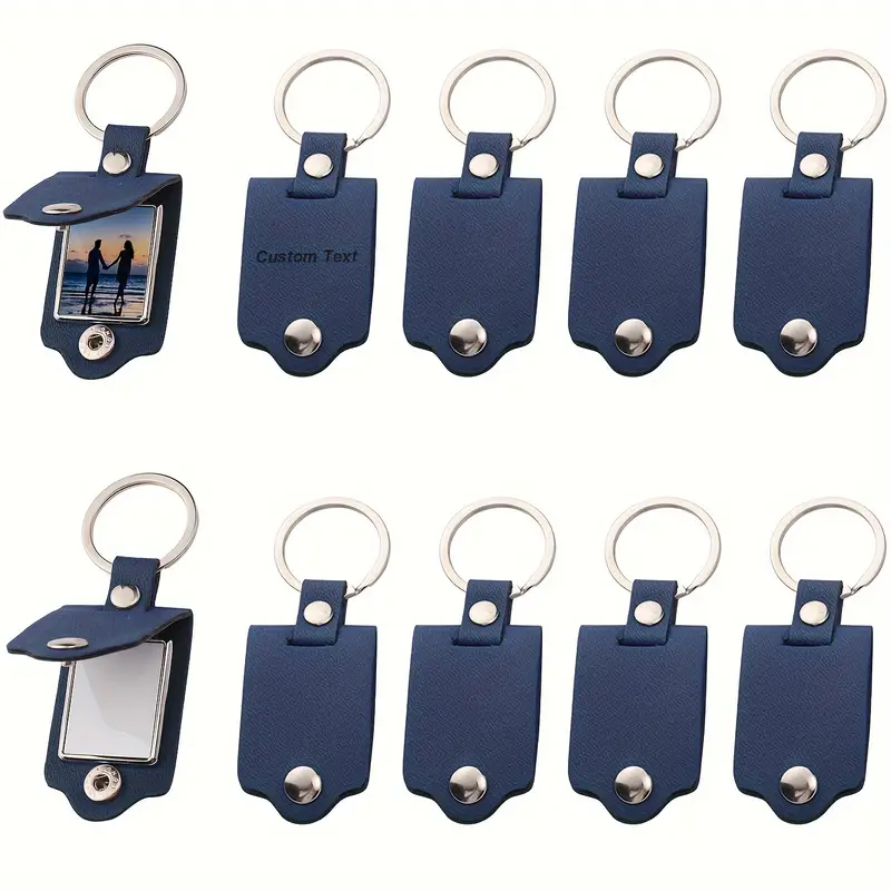 Small PU Leather Photo Clip With Keychain 2