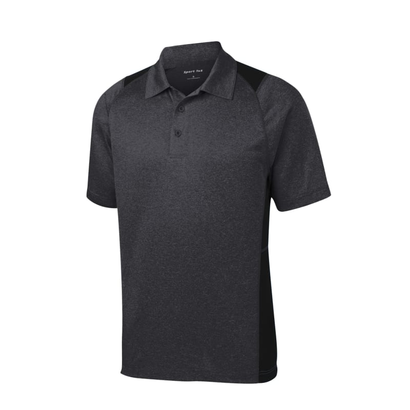 Sport-Tek Heather Colorblock Contender Polo. 39