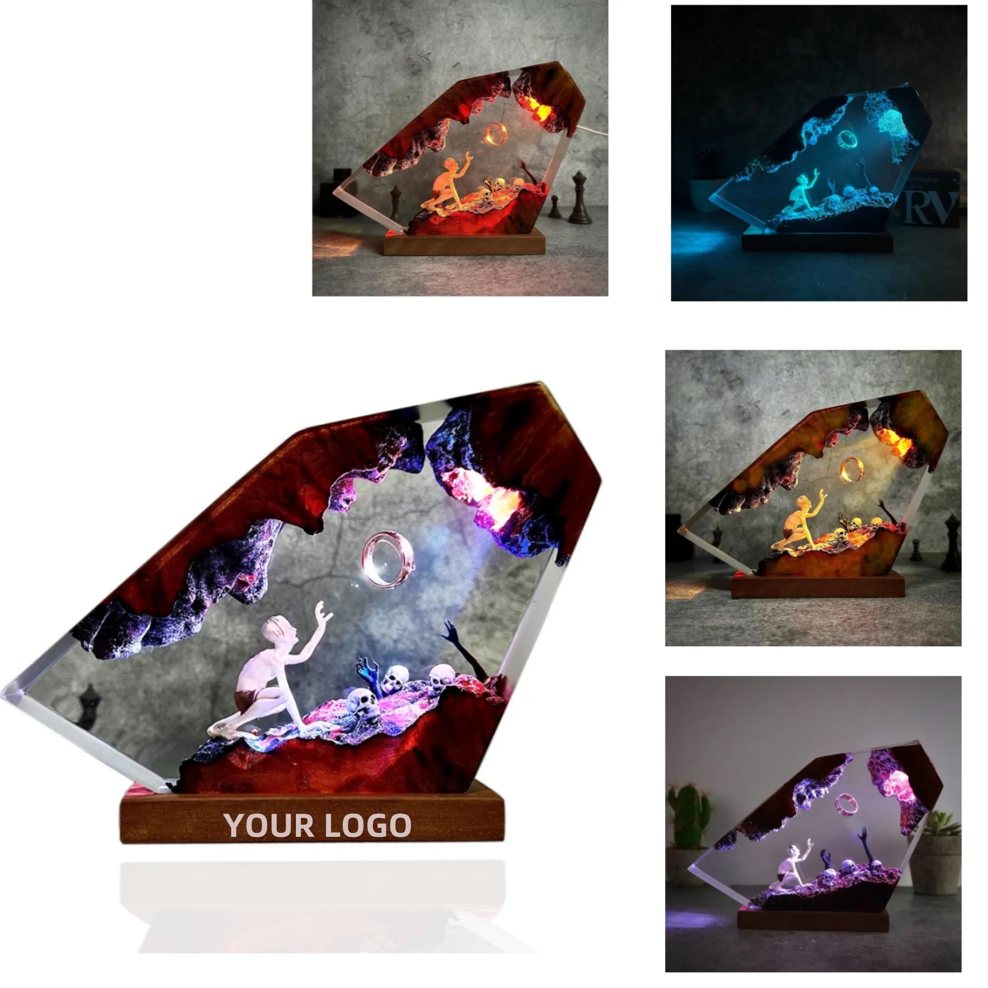 Easter Dark Lord's Ring Fantasy World Nightlight 3