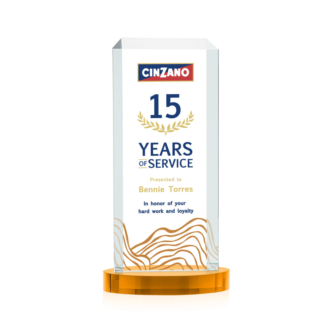 Dalton VividPrint™ Award on Alberton Base - Amber 3