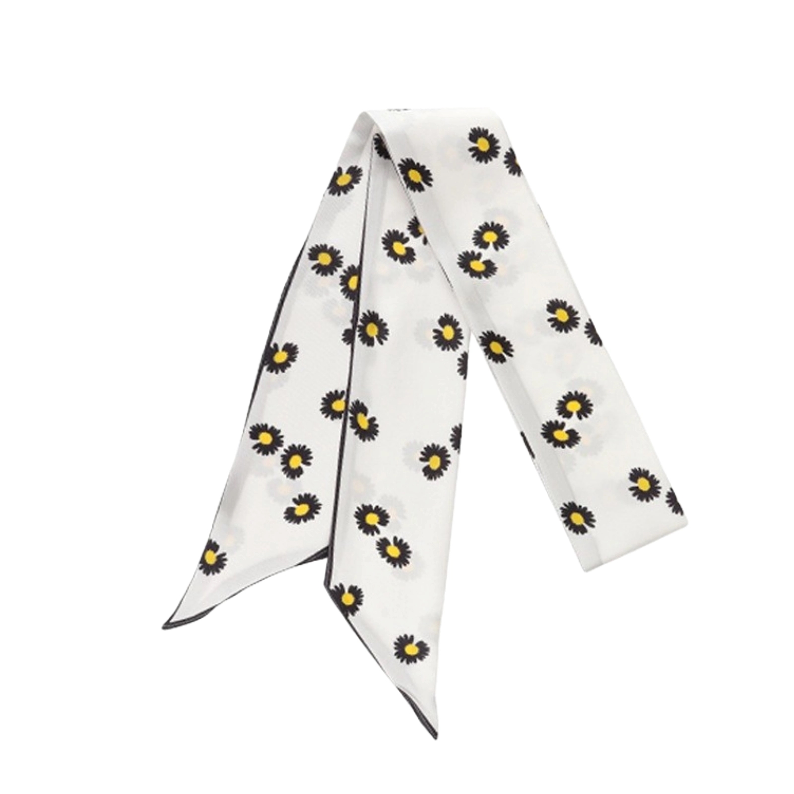 Angled Long Silk Scarf 9