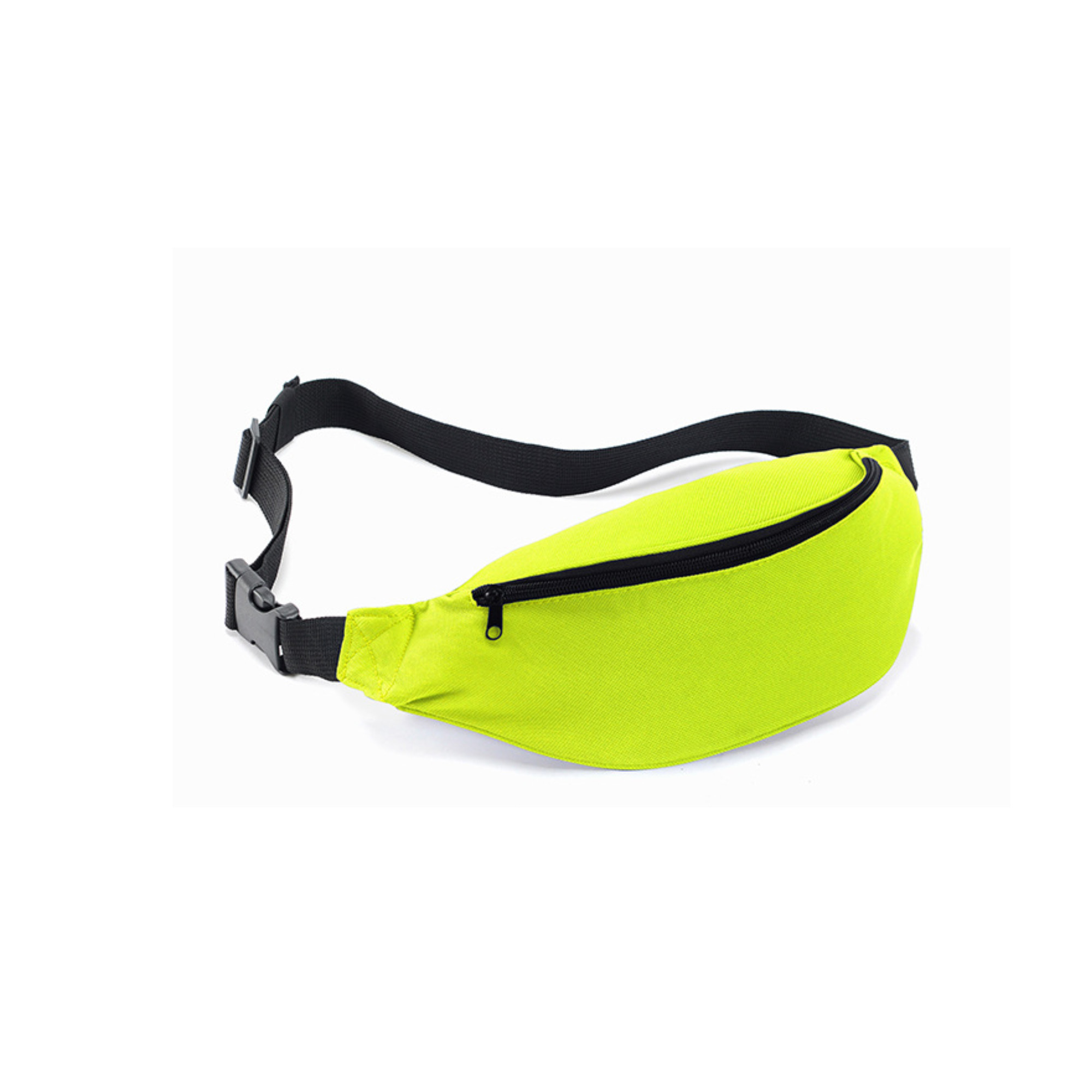 Polyester Fanny Pack With Three Zip Pockets 14.6" 9