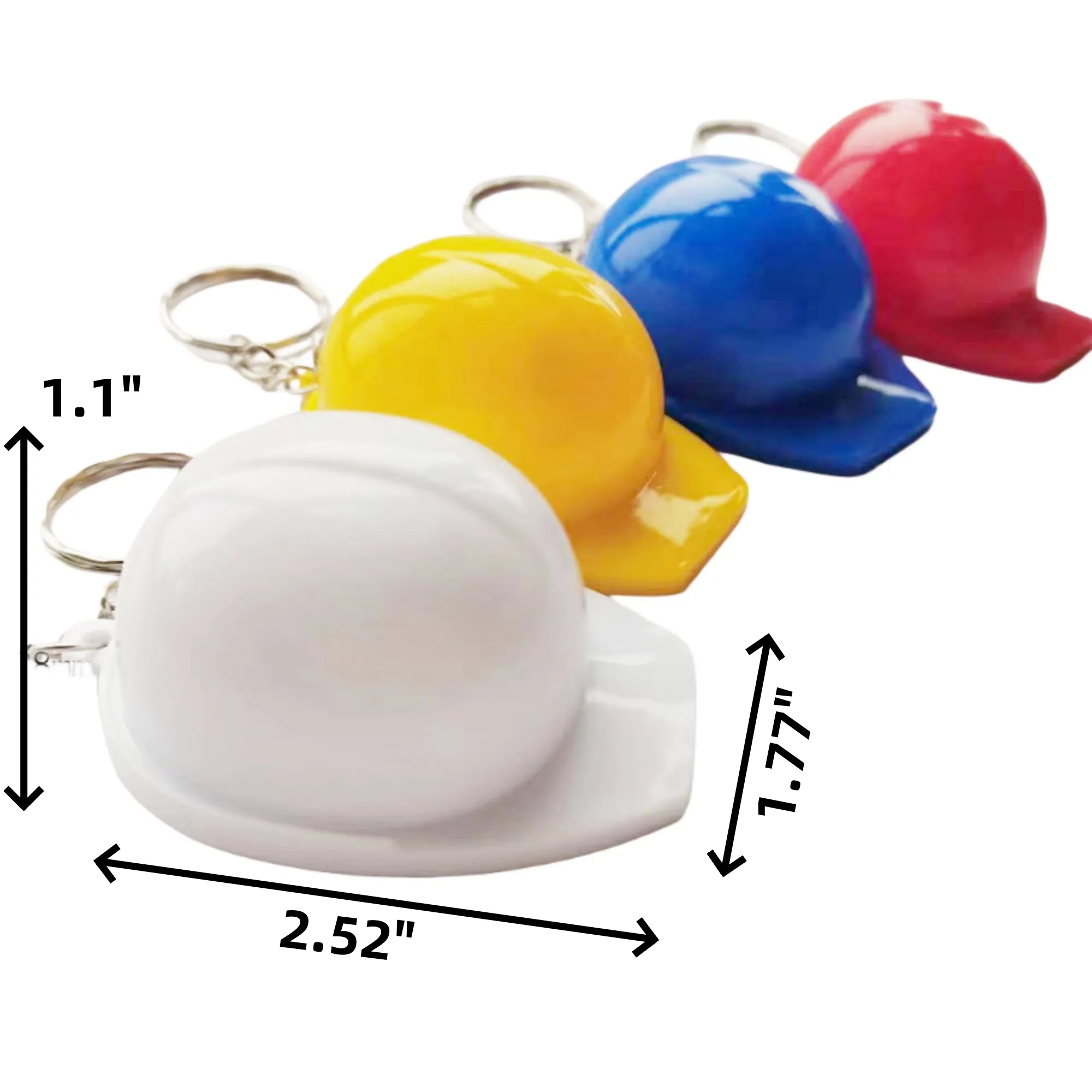 Hard Hat Shaped Bottle Opener Keychain 2