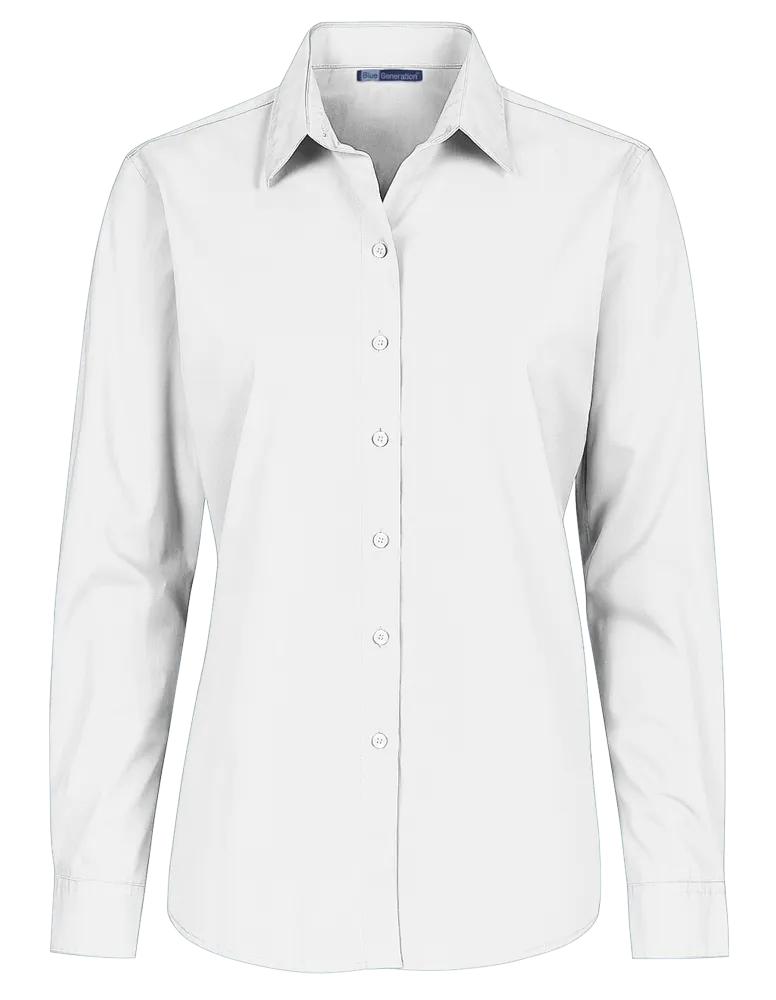 Ladies' L/S Value Poplin Shirt 20