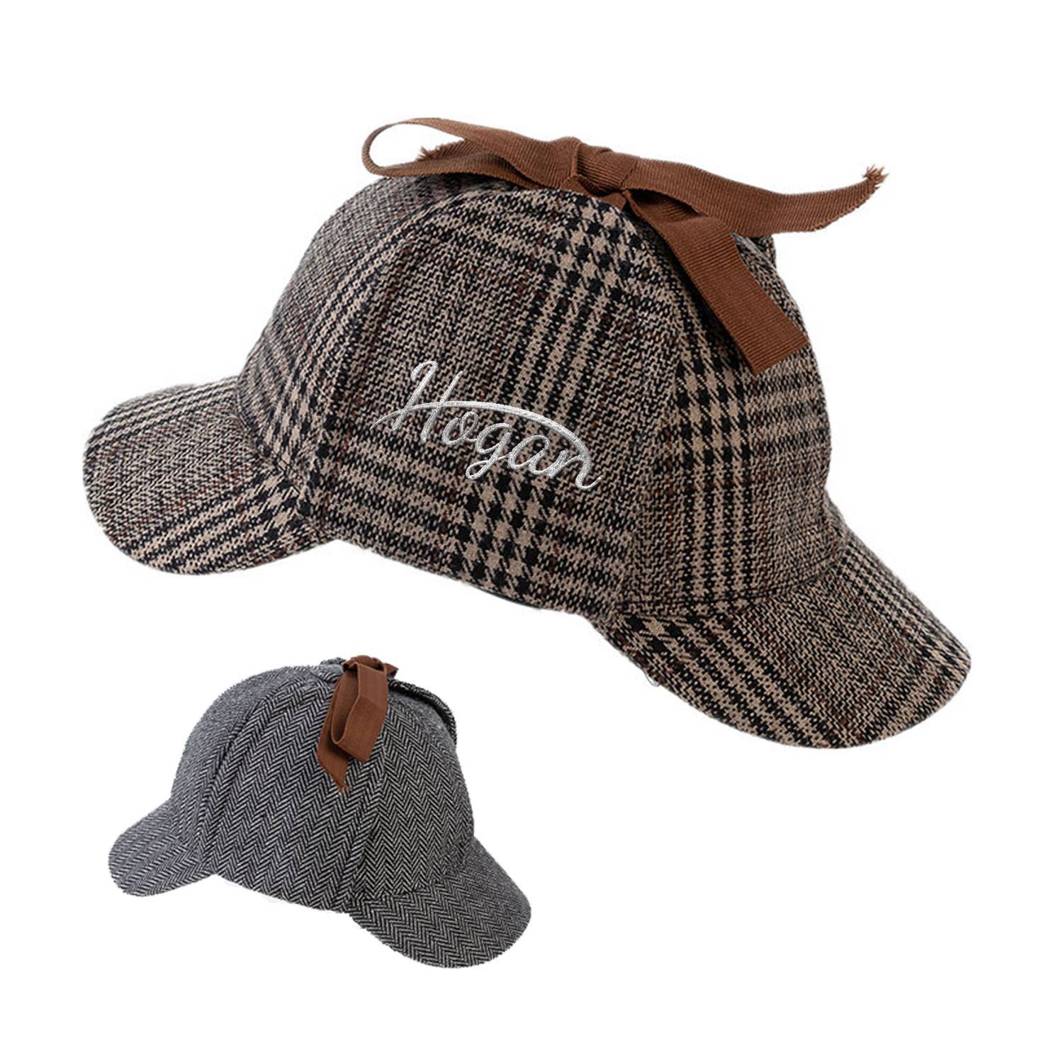 Men Women Tweed Deerstalker Hat
