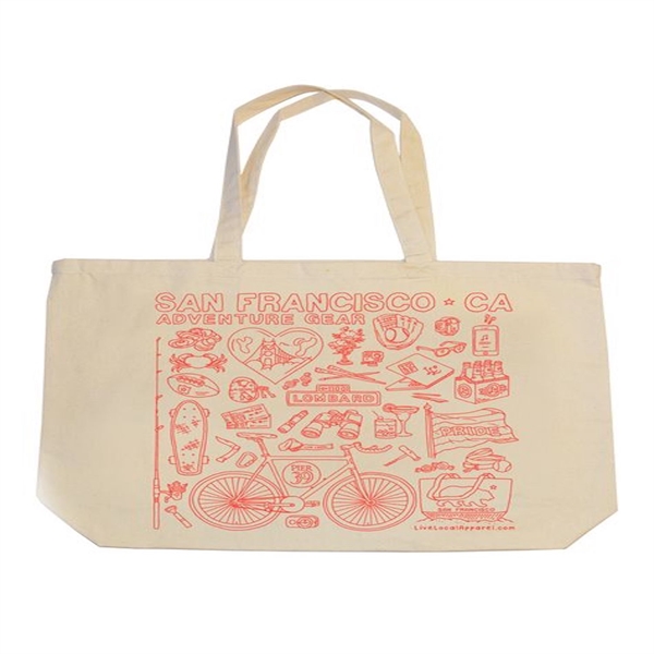 12 oz Cotton Canvas Tote Bag -17" x 13" 2