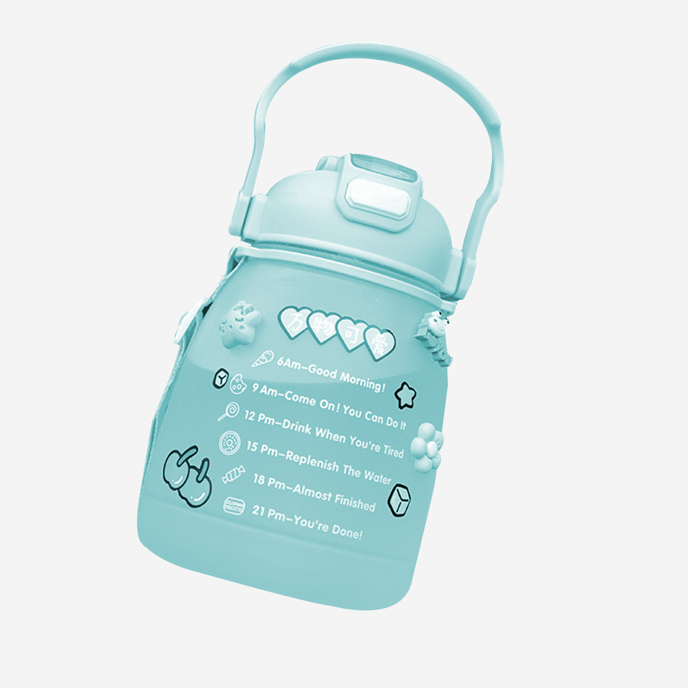 Children's Plastic Water Cup Summer Portable Water Bottle 3