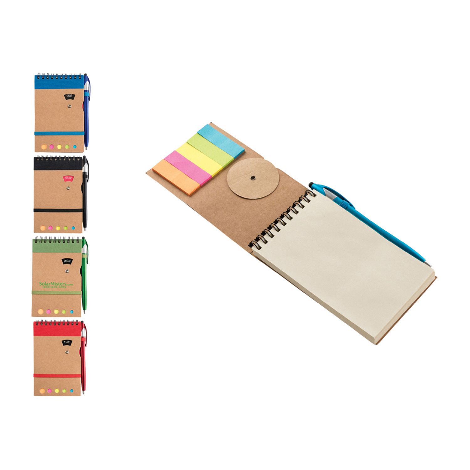 70 Sheet Grained Cardboard Spiral Bound Journal 8