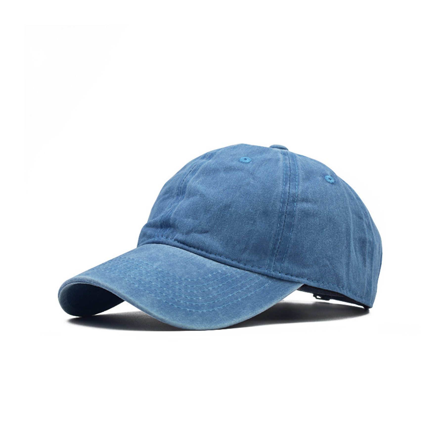 Men Women Washed Cotton Baseball Cap Adjustable Hat 4
