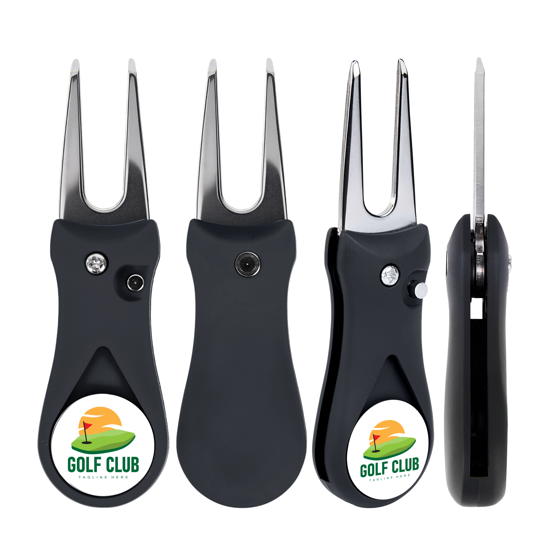 Foldable Golf Divot Tool With Mark 2