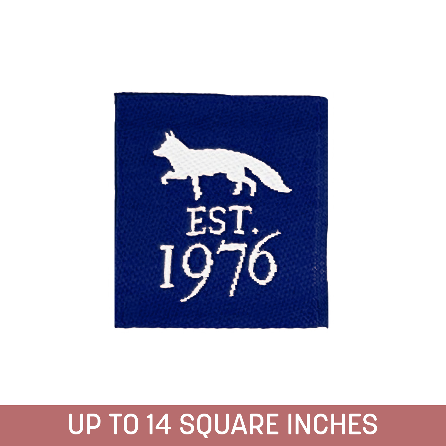 Woven Label (Sew-On) Up To 14 Sq. In