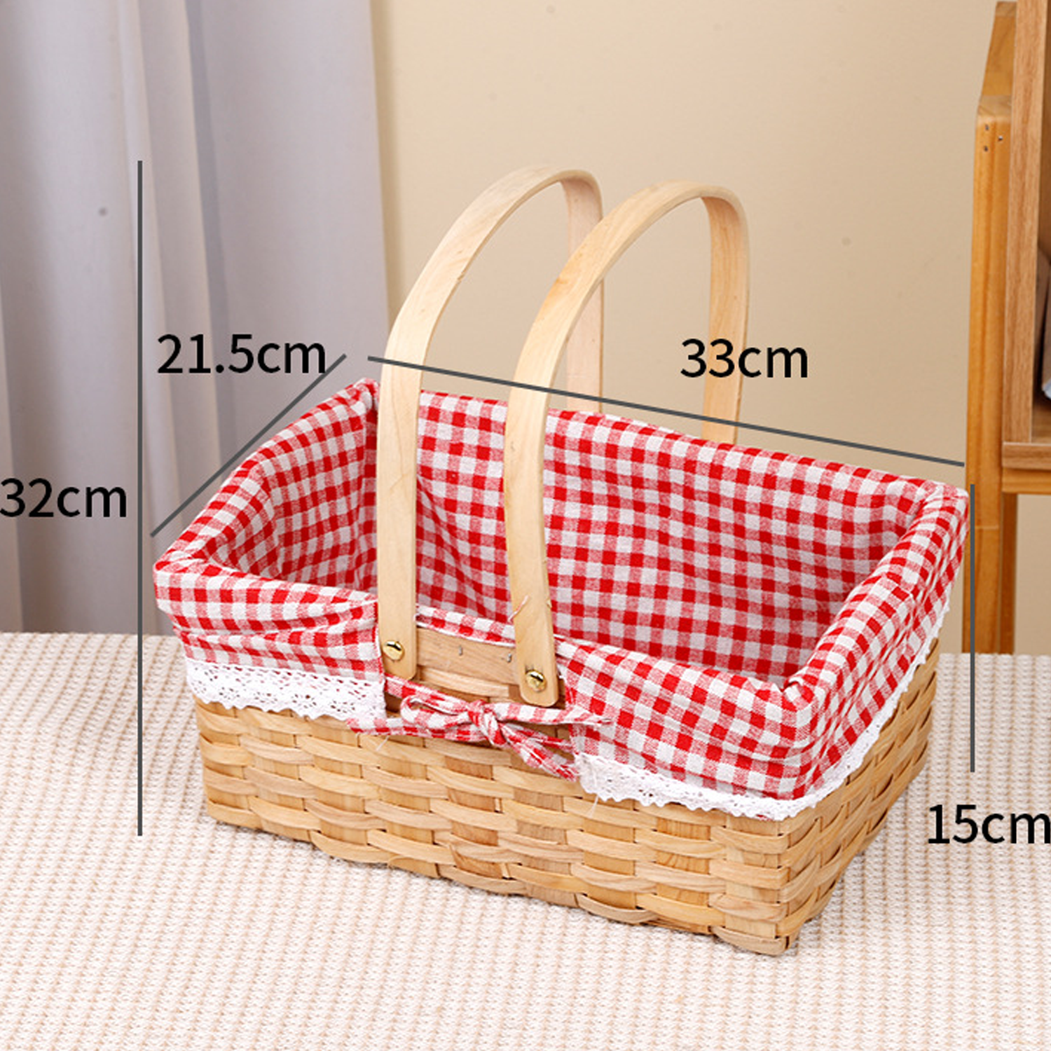 Woven Wood Chip Storage Basket 2