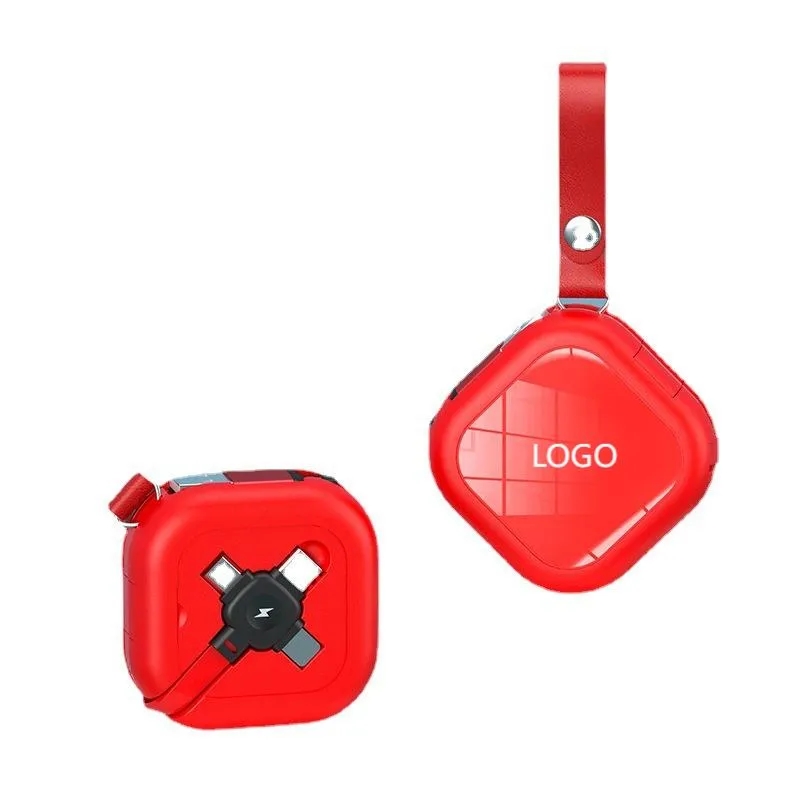 Mini Square Multi Charging Cable With Mobile Phone Holder 6