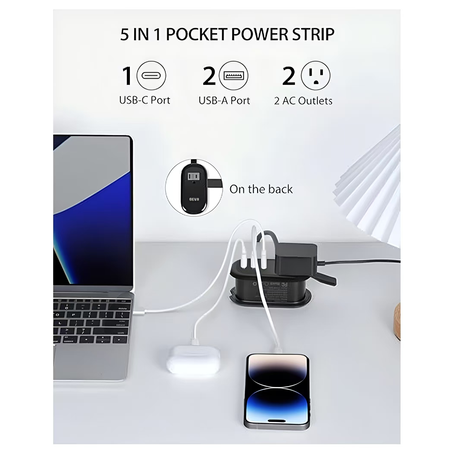Multi-hole charging, portable and retractable usb ports 3