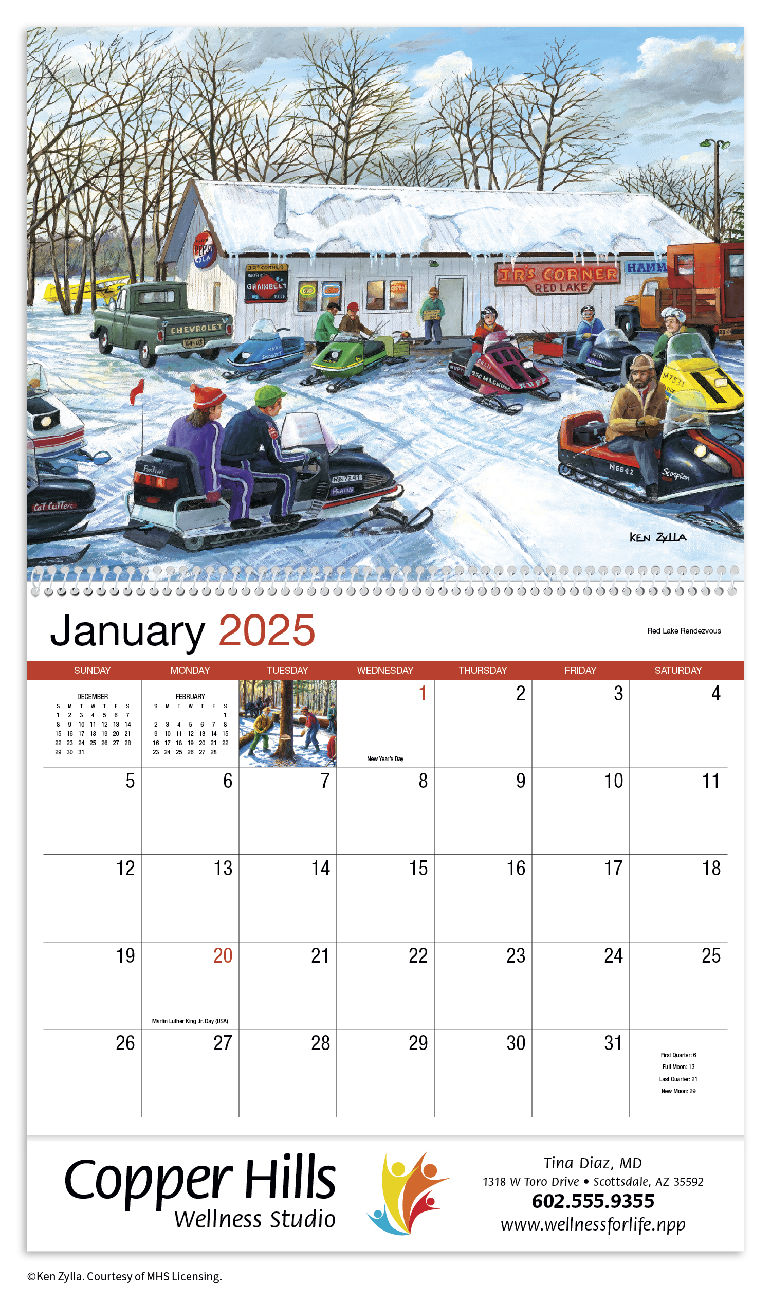 HotLine® Products America Remembered Appointment Calendar - Spiral 6