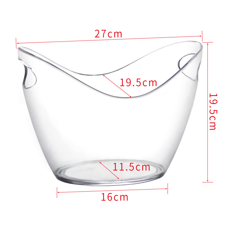 4L Clear Champagne Bottles Ice Bucket 7