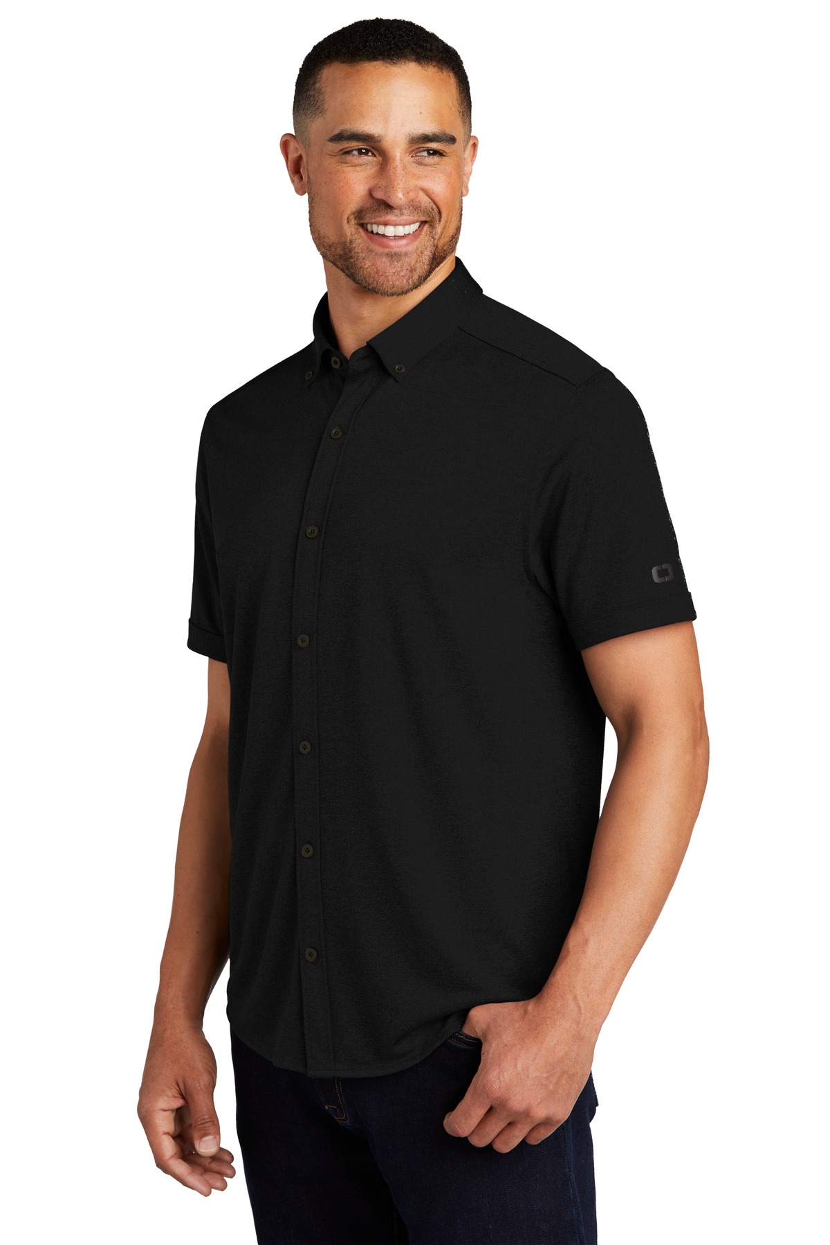 Gravitate Full-Button Polo